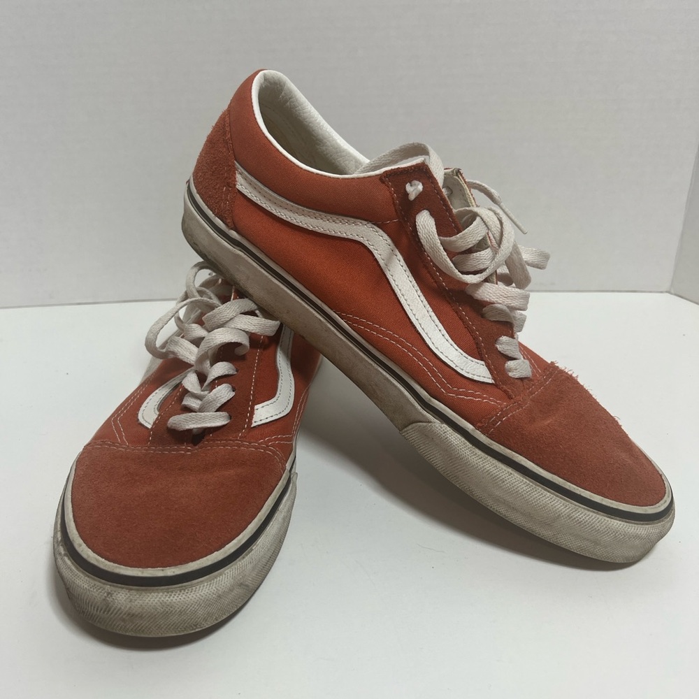 Vans Classic Rust and White Sneakers